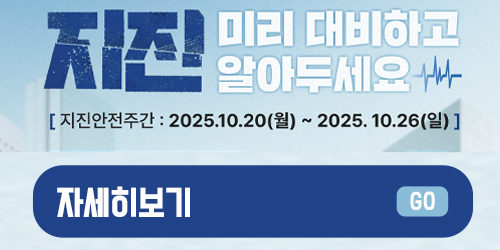 2025년 지진안전 캠페인